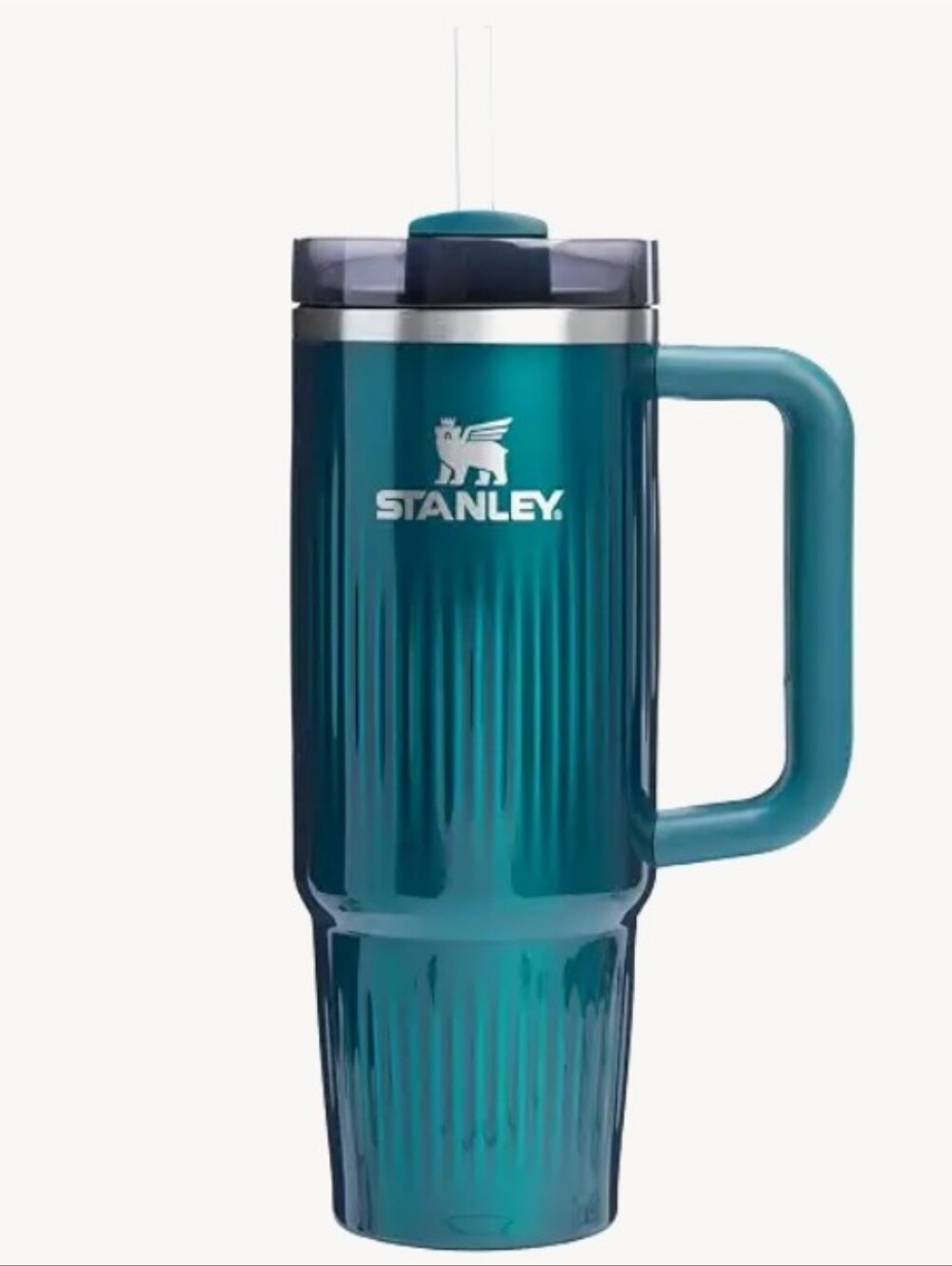 STANLEY Quencher H2.0 Fluted Tumbler with Handle and Straw 30 oz , Marina Shine
